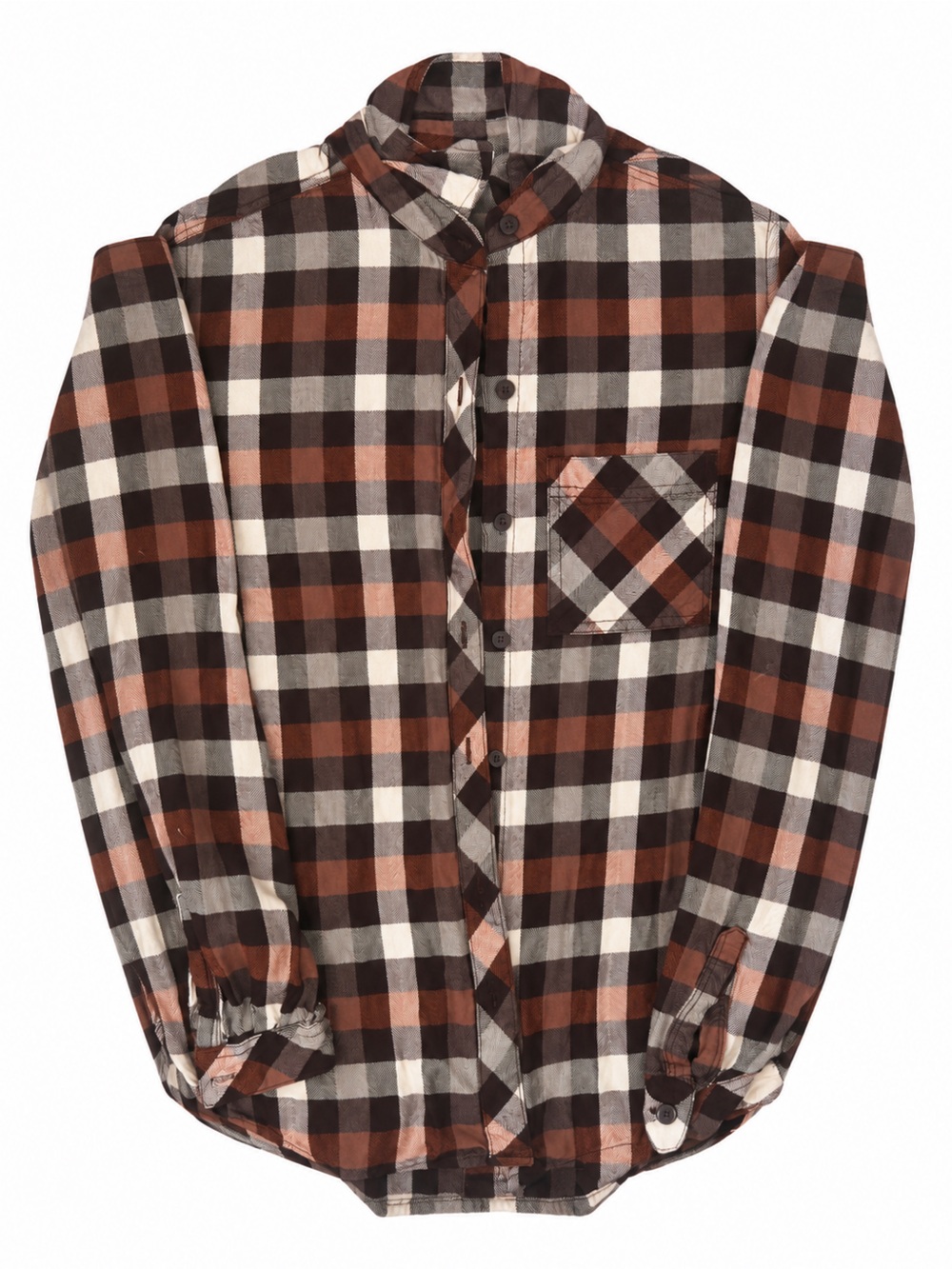 BEACHLUNCHLOUNGE- Fall Plaid button up blouse, soft snd cute